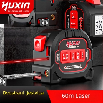 Yuxin Laserski mjerač udaljenosti – Tri u jednom infracrveno elektroničko mjerenje za male prostore