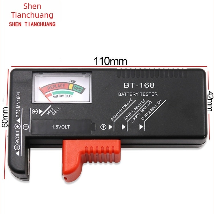 BT-168D Digitalni mjerni tester napona baterije za No.5 i No.7 punjive baterije, Raspon 12V