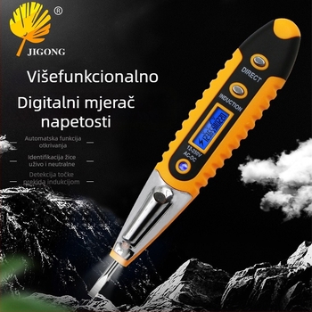 Record Work LED zaslon električno testno pero sa senzorom svjetla, ispitivanje propuštanja i provjera faze/neutralnog – za kućne i električare