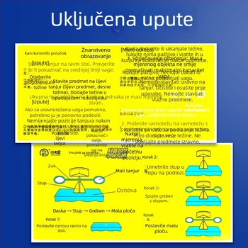 Ravnotežna vaga za učenike — plastična konstrukcija, Little Carney, za matematiku i fiziku