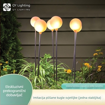 Solarna krajinska svjetiljka s oblikom cvijeta, LED, gumeni kućište, IP65, model LW-4