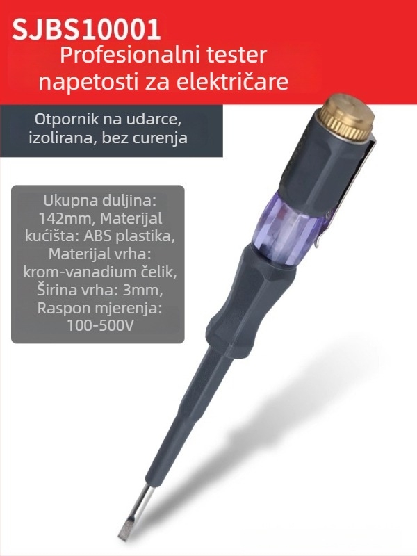 Persia tester napona za električare – visoka jasnost detekcije, induktivno otkrivanje, 100-500V