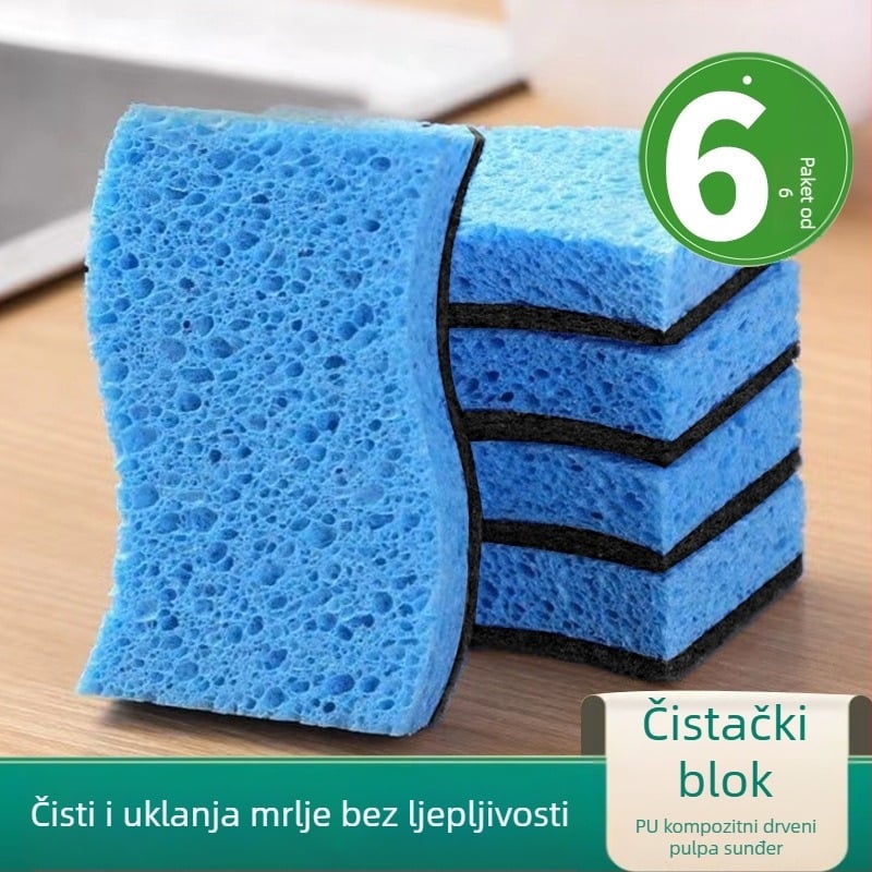 Balance Chaohui spužva od drvene celuloze za posuđe — upija vodu, odbija masnoću, pogodna za lonce i zdjele