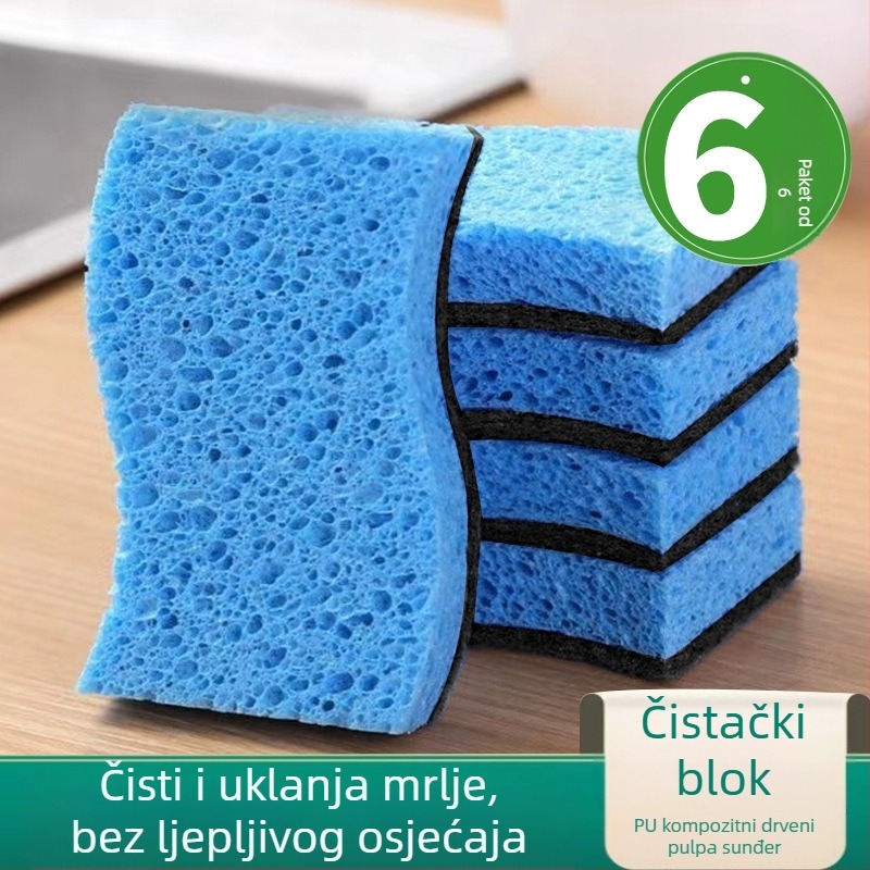 Balance Chaohui spužva od drvene celuloze za posuđe — upija vodu, odbija masnoću, pogodna za lonce i zdjele