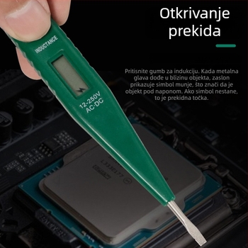 Električni tester s digitalnim prikazom za kontinuitet i curenje, profesionalni alat za gradilište, visoka preciznost