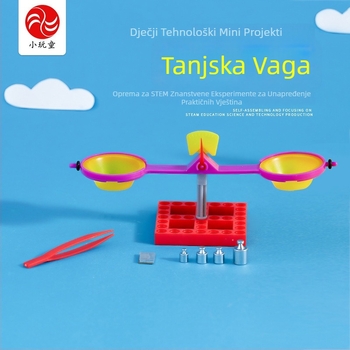 Vaga s tanjurićem – DIY fizička igračka, plastična konstrukcija, za uzrast 7–14 godina