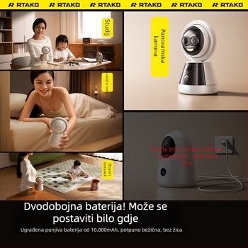 Bežična pametna kamera: 1080p, 4 mm fokus, domet 10 m, noćni vid, upravljanje mobilnom aplikacijom