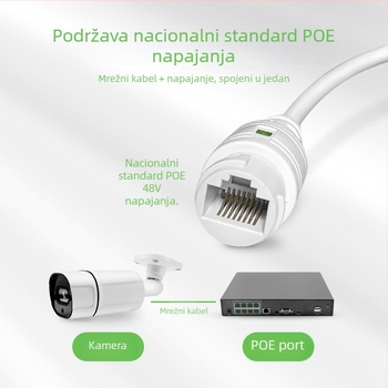 Kangxinwei IPC mrežna kamera s aluminijskim kućištem, dvostruka infracrvena rasvjeta, noćni vid, težina 0.8