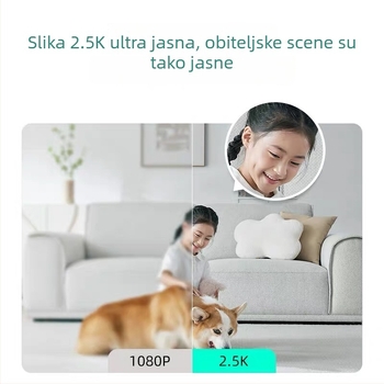 360 7max pametna kamera s 4MP HD, noćni vid, pohrana u oblaku, upravljanje mobilnom aplikacijom, domet 30 m+