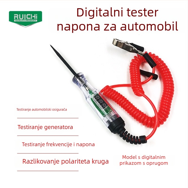 Ruichi tester automobilskih električnih krugova, olovka 3–70V, nedestruktivno mjerenje za održavanje
