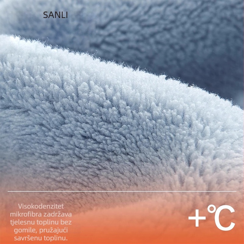 Unisex kupaonski ogrtač za parove s Panda izvezom, Coral fleece materijal