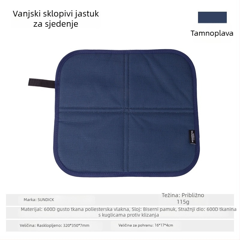 Sklopiva podloga za planinsko kampiranje i planinarenje, otporna na vlagu, vodootporna, s toplinskom izolacijom i otporna na habanje.