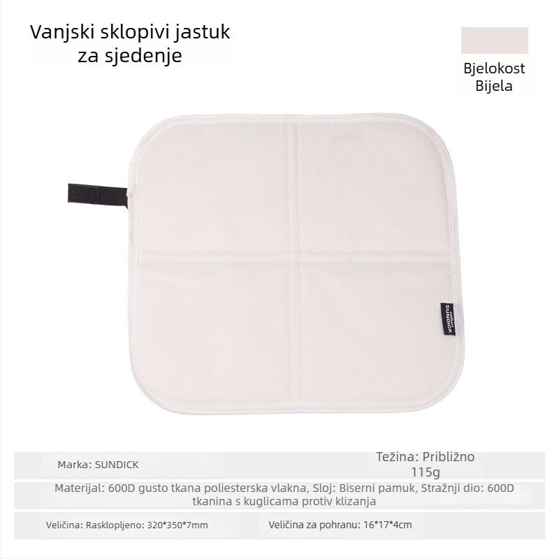 Sklopiva podloga za planinsko kampiranje i planinarenje, otporna na vlagu, vodootporna, s toplinskom izolacijom i otporna na habanje.