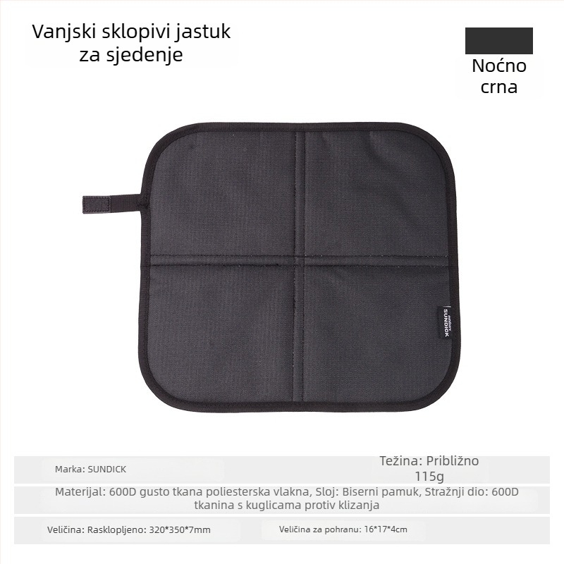 Sklopiva podloga za planinsko kampiranje i planinarenje, otporna na vlagu, vodootporna, s toplinskom izolacijom i otporna na habanje.