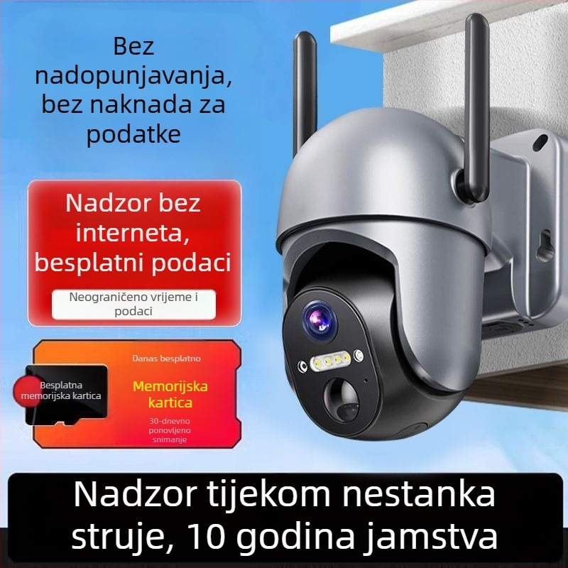 CMOS nadzorna kamera, 360° pokrivenost, interkom u realnom vremenu, daljinsko uključivanje/isključivanje