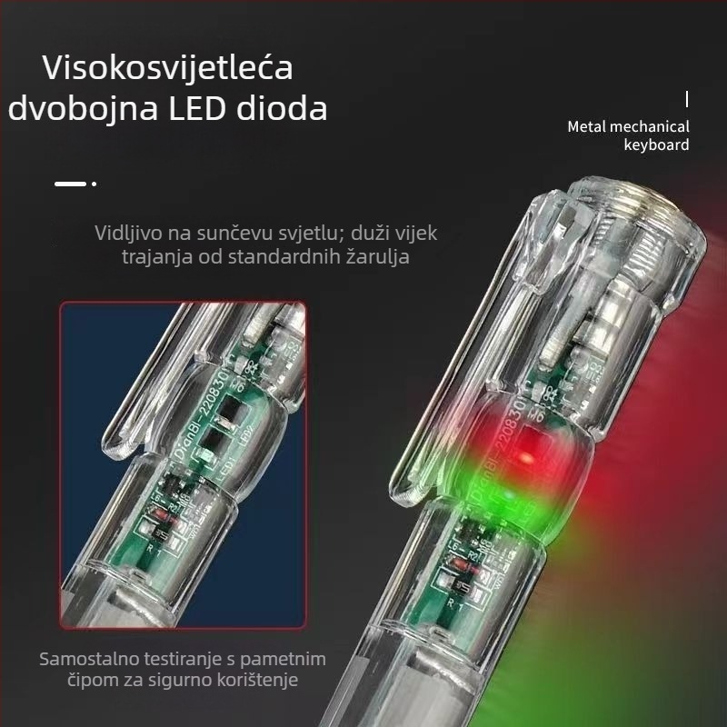 Dvofunkcijski inteligentni tester za žive/neutralne vodove s detekcijom prekida | Raspon napona 12–250 V | Značka One fmvp | Ovlaštena privatna marka