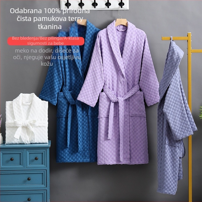 Kupaći ogrtač, 100% pamuk, terry tkanina, 1000 g, unisex, jesen
