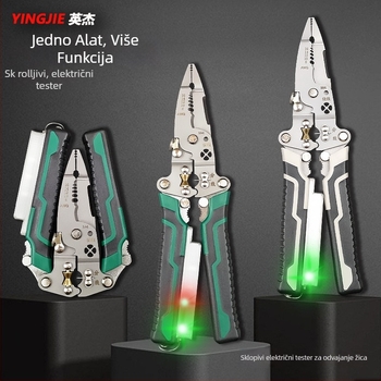 Hero sklopivi odvijač za skidanje izolacije žica s testerom napona – ravne čeljusti, težina 0,2