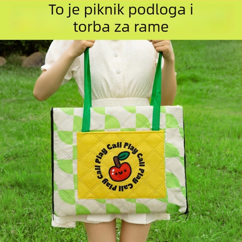 Vanjska tri-u-jednom piknik prostirka – Oxford platno, vodootporna i protuhlačna površina; pogodna za 1-2, 2-4 ili 4-6 osoba