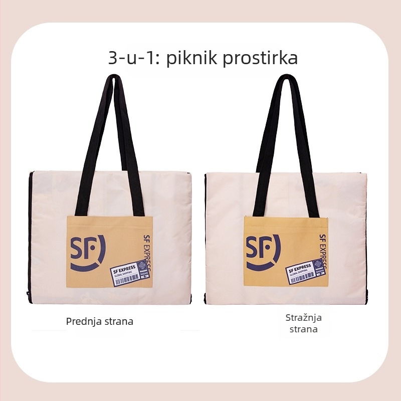 Vanjska tri-u-jednom piknik prostirka – Oxford platno, vodootporna i protuhlačna površina; pogodna za 1-2, 2-4 ili 4-6 osoba