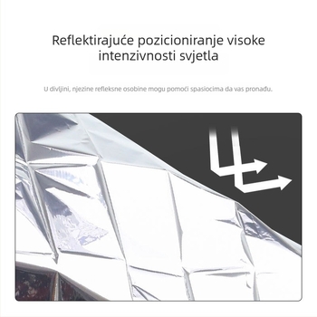 Pelliot Piknik Podmetač i Vanjska Deka za Hitne Slučajeve, Prijenosna Toplinska Izolacija, Reflektirajuća, Protuklizna