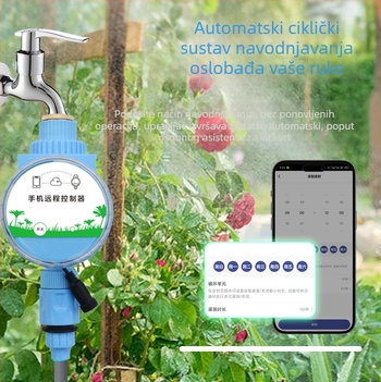 FUJIN Bluetooth/Wi‑Fi upravljanje navodnjavanjem, kontroler za zalijevanje, serija mikro raspršivača, ABS materijal, automatski upravljač navodnjavanja