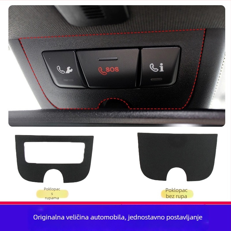 Dekorativni panel senzora kiše za unutarnje retrovizore Mercedes-Benz A180, CLA200, GLA260, SOS zaštitna kapica