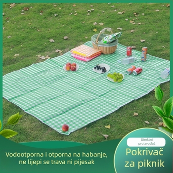 Sklopiva vodootporna piknik podloga za kampiranje i aktivnosti na otvorenom, veličine 1,5×2 m ili 2×2 m, pogodna za 6–8 osoba