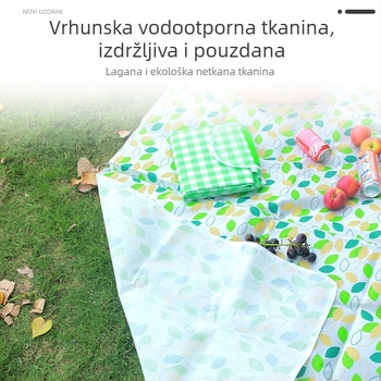 Sklopiva vodootporna piknik podloga za kampiranje i aktivnosti na otvorenom, veličine 1,5×2 m ili 2×2 m, pogodna za 6–8 osoba