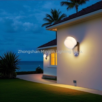 LED vanjska zidna svjetiljka s senzorom, vodootporna, aluminijsko kućište (220V, 120 lm, 3000K, 60°, IP54)