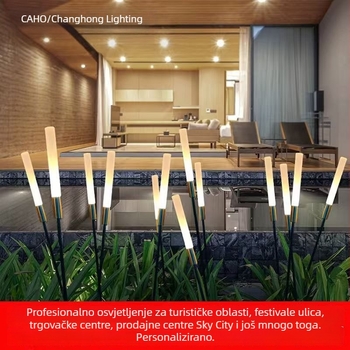 Vanjska LED lampa – krajobrazno osvjetljenje na solarnu energiju (IP65; LED; 400 W; 36 V; 6–12 h)