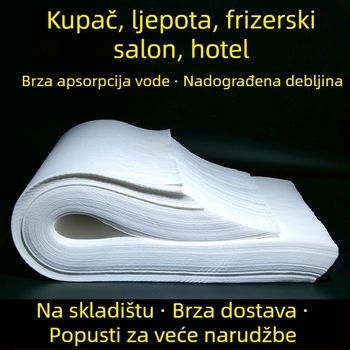 Jednokratna salveta za njegu stopala i ljepotu — netkana tkanina, 57×27 cm, srednje debljine, visoka upijavost