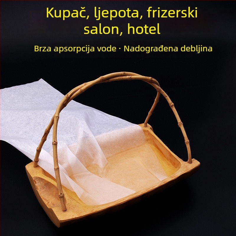Jednokratna salveta za njegu stopala i ljepotu — netkana tkanina, 57×27 cm, srednje debljine, visoka upijavost