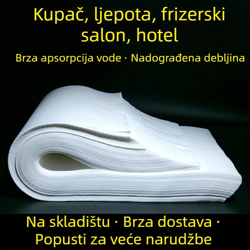 Jednokratna salveta za njegu stopala i ljepotu — netkana tkanina, 57×27 cm, srednje debljine, visoka upijavost