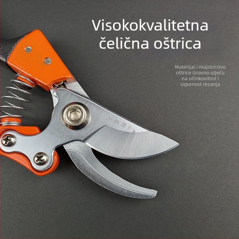Vrtne škare za podrezivanje plodnih stabala – SK5 visoko ugljična čelična, metalna ručka, Mountain and Wild