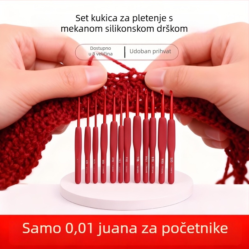 Set kuka za heklanje – komplet za pletenje džempera, lutki, torbi i kapa; mogućnost prilagodbe; rafiniran stil