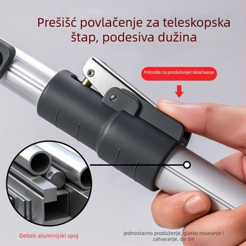 Višenamjenske škare za branje voća s visokih grana i rezanje, nehrđajući čelik, produžive i izvlačne