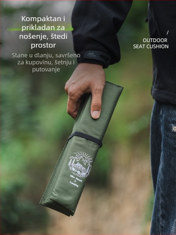Prijenosna sklopiva podloga otporna na vlagu za kampiranje i planinarenje – ultra lagana Oxford tkanina, za 1–2 osobe, toplinski izolirana i debela podloga