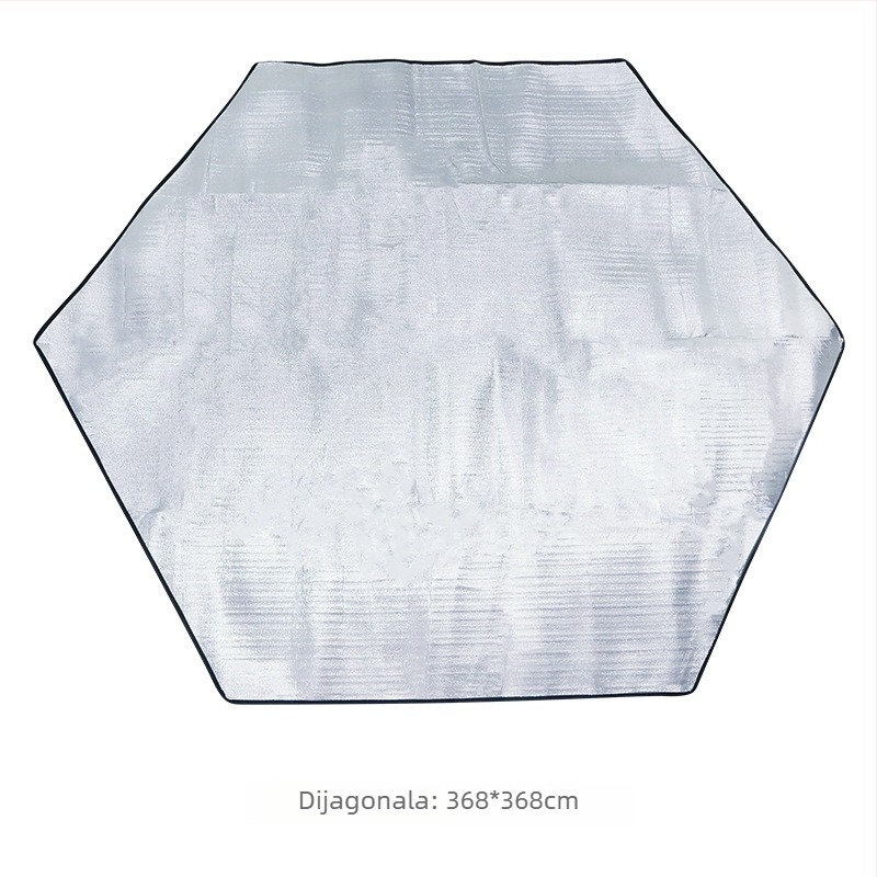 Podloga za kampiranje, aluminijska folija, 3 mm debljine, 200 g, sklopiva, pogodna za 4-8 osoba