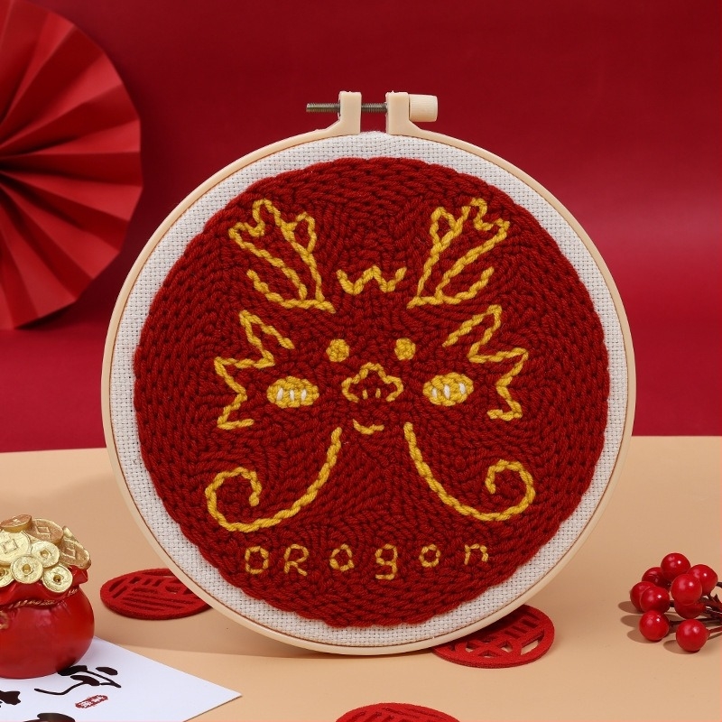 Kit Punch Needle za Godinu zmaja – DIY umjetnost pređom