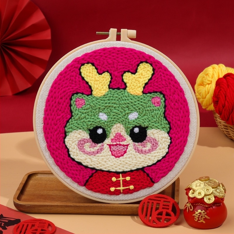 Kit Punch Needle za Godinu zmaja – DIY umjetnost pređom