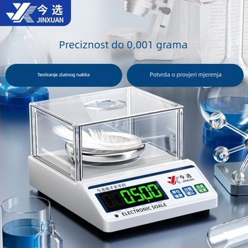 Elektronička precizna vaga, model Jx balance scale, kapacitet 10 kg, elektroničko mjerenje, napajanje baterijom, za nakit