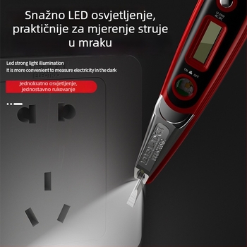 Delixi Electric profesionalni tester-olovka za električare s inteligentnim senzorom, digitalnim zaslonom, višenamjenski tester za otkrivanje prekida žica