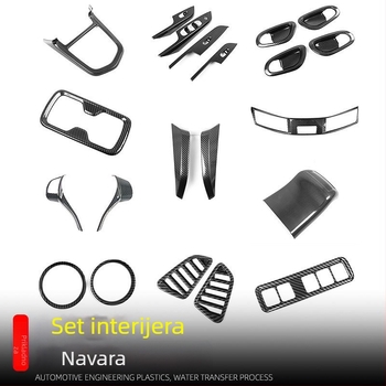 Navara ABS jednodjelna unutarnja obloga za otvore zraka, tipke na upravljaču i zaslon navigacije