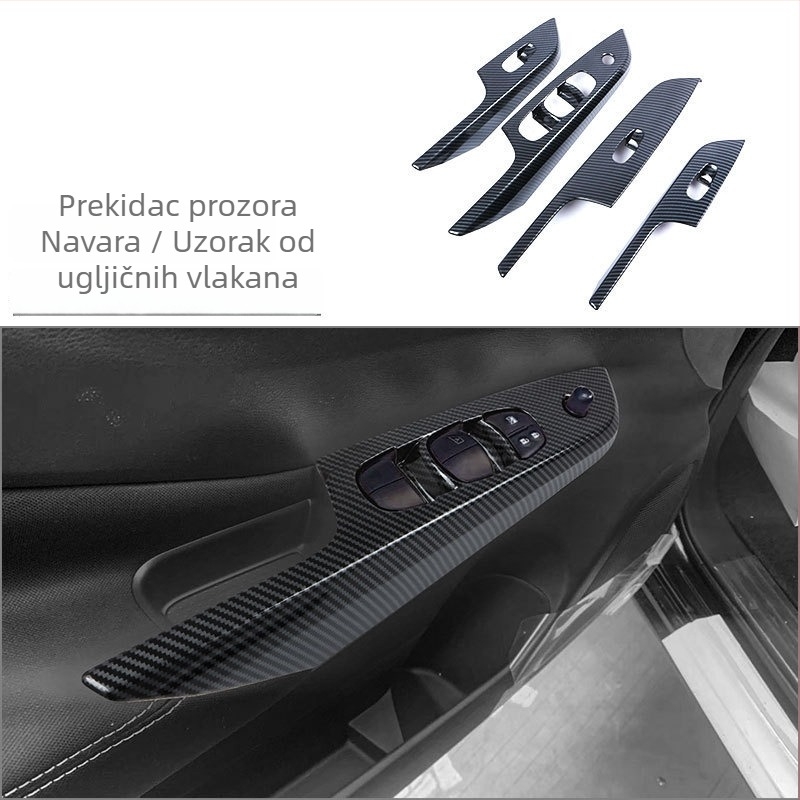 Navara ABS jednodjelna unutarnja obloga za otvore zraka, tipke na upravljaču i zaslon navigacije