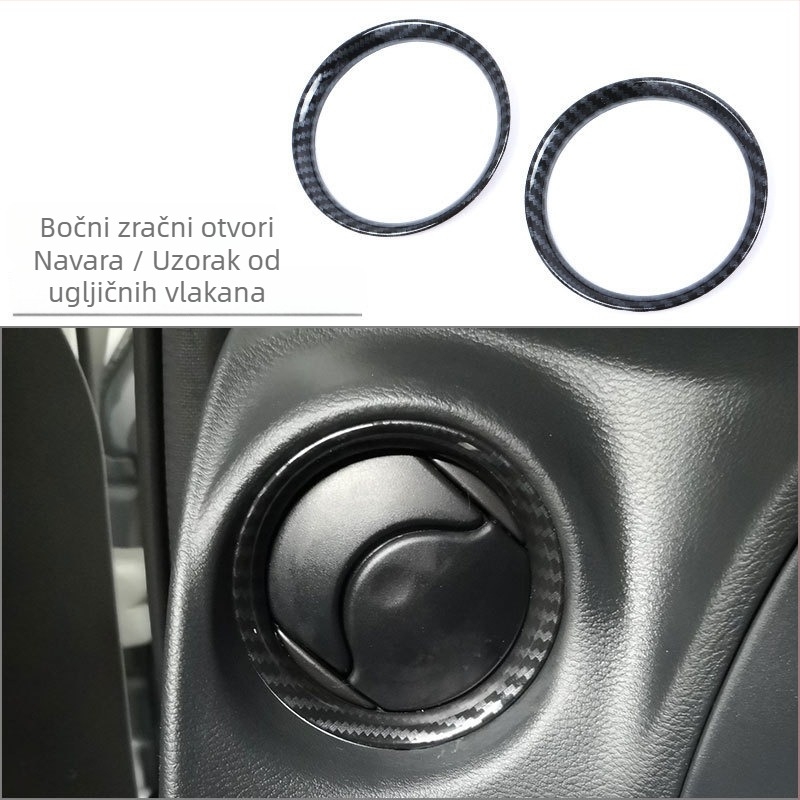 Navara ABS jednodjelna unutarnja obloga za otvore zraka, tipke na upravljaču i zaslon navigacije