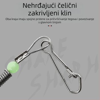 Set ribolovnog pribora s čeličnim žicom: sprječavanje zaplitanja, morska držač i pribor za mamce (Brand: Leisure Guest)
