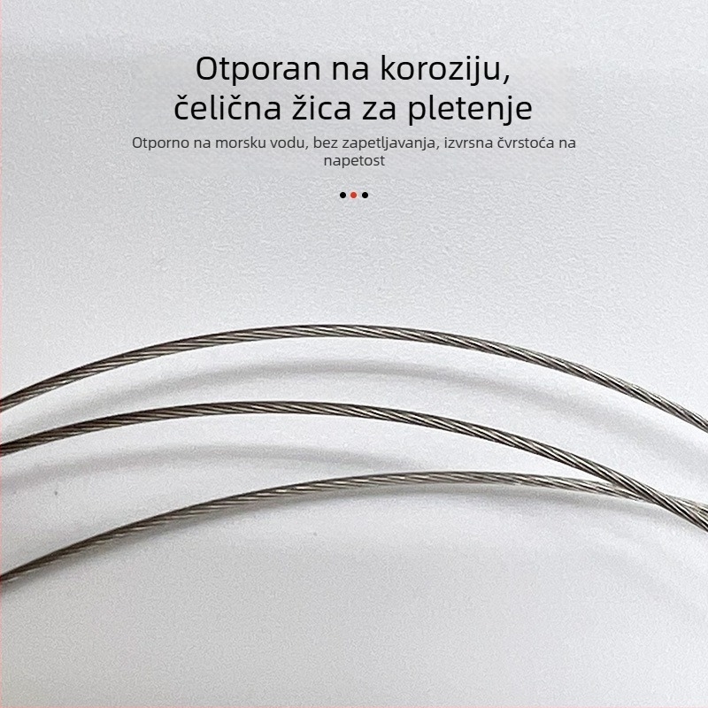Set ribolovnog pribora s čeličnim žicom: sprječavanje zaplitanja, morska držač i pribor za mamce (Brand: Leisure Guest)
