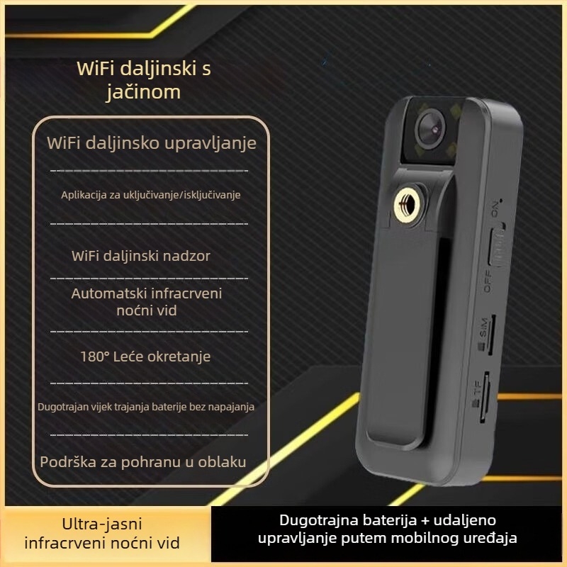 Bežična 1080p kamera s objektivom 2,8 mm, detekcija pokreta, napajanje 5V, za unutarnju i vanjsku uporabu