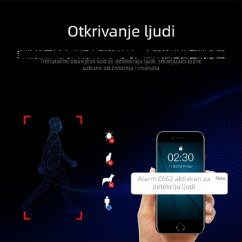 4G vanjska kamera za nadzor s 360° panoramskim prikazom, dvostruki dizajn Dome/Bullet, Ultra HD, 0.01 lux, -10–55°C, napajanje 5V, detekcija pokreta i ljudskih figura